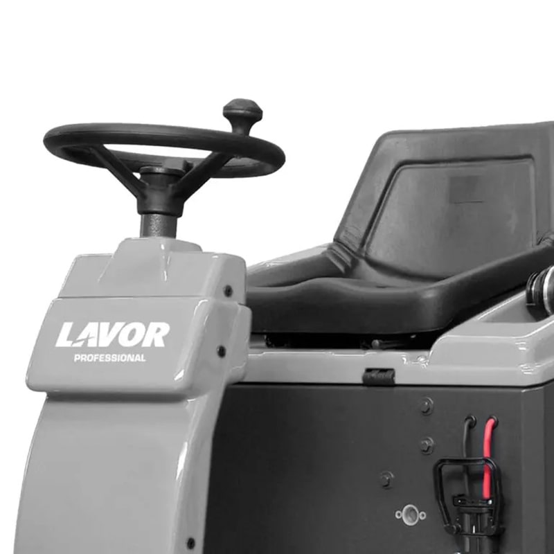 Lavor SWL1000ET Industrial Sweeper steering wheel & seat