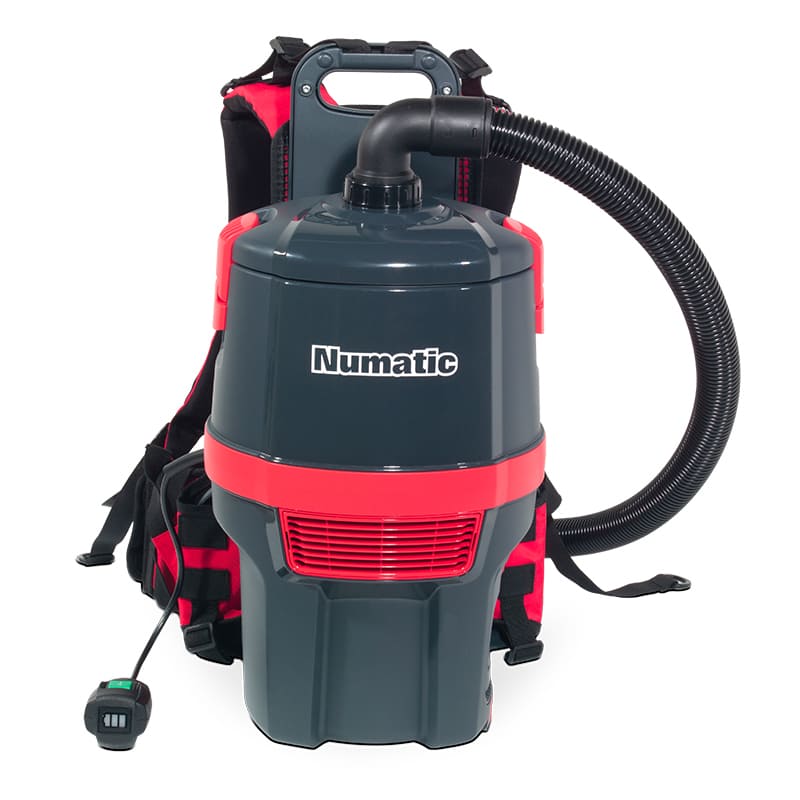 Numatic Backpack Vacuum with Battery front view